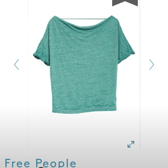 Free People Astrid Drop Back Tee Sz: M NWT $58 - Picture 5 of 9